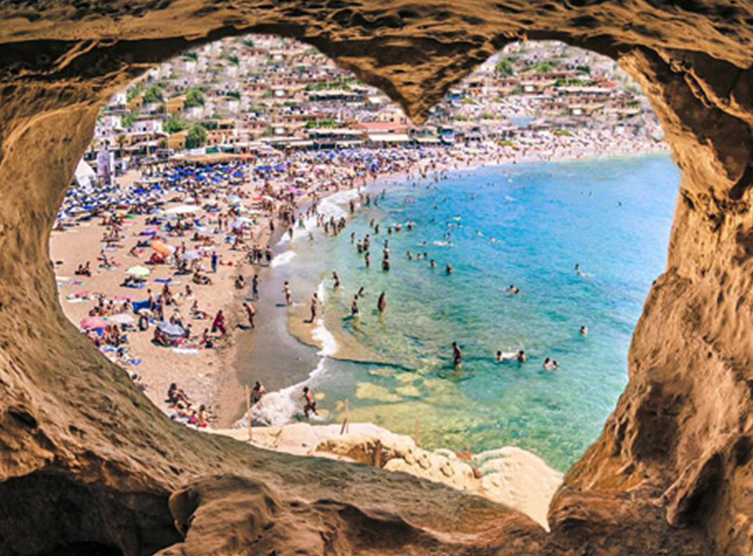 Matala beach. Crete, Greece Stock Photo: 129251684 - Alamy